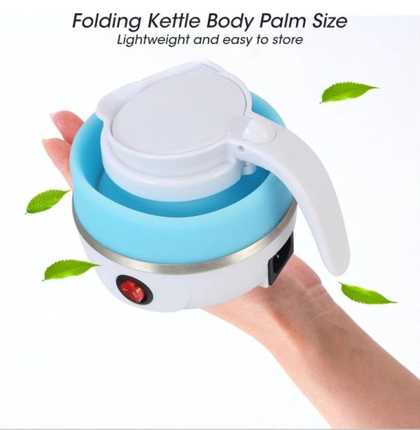 Foldable Electric Kettle For Travel | Silica Gel Fast Water Boiling 600ml