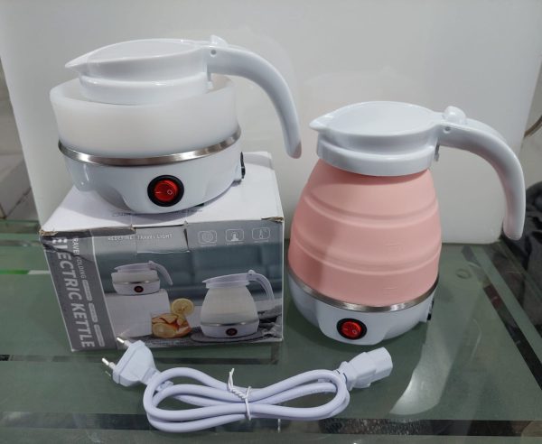 Foldable Electric Kettle For Travel | Silica Gel Fast Water Boiling 600ml