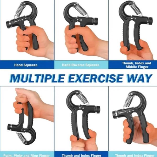 Hand Gripper & Exerciser Adjustable for Wrist & Forearm (random color)