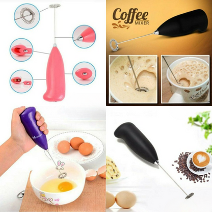 Multi-Functional Electric Coffee Mixer, Foamer, Egg Beater & milk juicer(random Color)