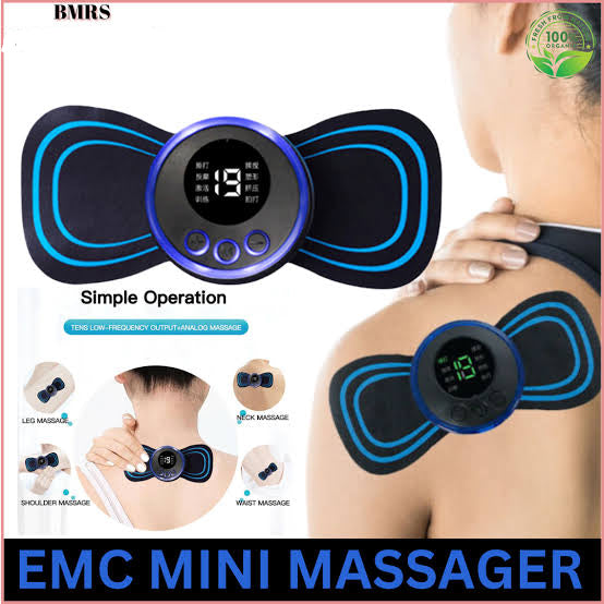 Ems Butterfly Body & Neck Pain Reliefer Massager For Men & Women(Rechargeable)