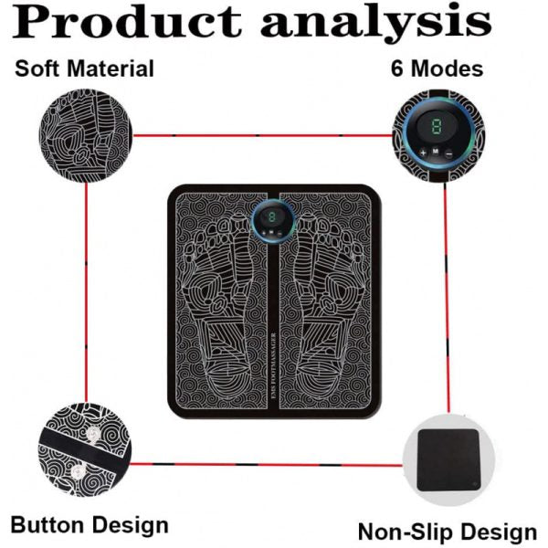 (nw00091) Ems E.Foot Massager for Blood Circulation(Rechargeable)