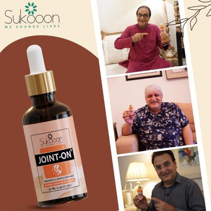 Sukoon Joint On Oil For Pain In Joints, Back, Arthritis, Knees, Tennis Elbow, Strains And Sprains (30ml)